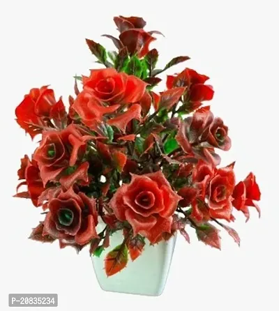 Artificial Red And Greeniess Rose