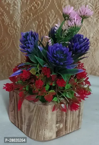 Artificial Wooden Flower Pot-thumb0