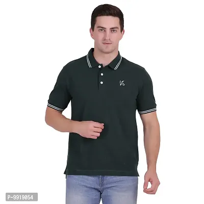 KILTAR MON NOM Mens Polo Tshirt - Collar t-Shirt Regular fit DarkGreen