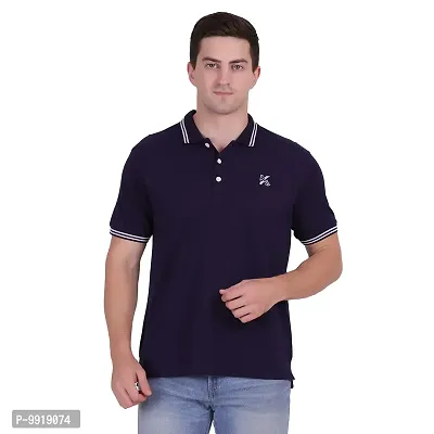 KILTAR MON NOM Mens Polo Tshirt/Collar Tshirt DarkBlue