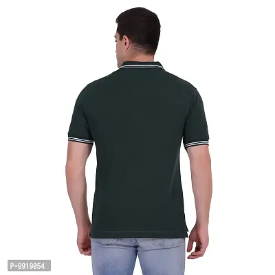 KILTAR MON NOM Mens Polo Tshirt - Collar t-Shirt Regular fit DarkGreen-thumb2