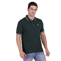 KILTAR MON NOM Mens Polo Tshirt - Collar t-Shirt Regular fit DarkGreen-thumb3