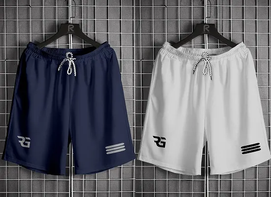 Stylish Men Cotton Lycra Boxer With 2 Poket Combo Pack Of 2