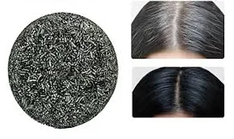 Natural Grey Hair Removal Soap, Grey Hair Removal Soap, Gray Hair Coverage Soap, Hair Darkening Compressed Soap Bar, Hair Darkening Shampoo Bar for Gray Hair-thumb1