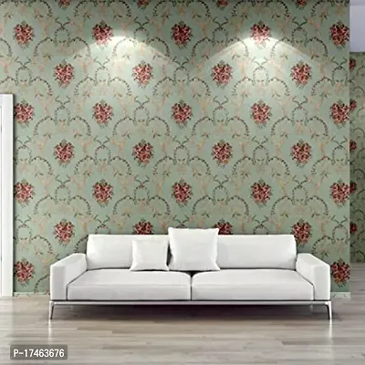 Floral pattern Self adhesive wallpaper for wall decoration(500 x 45 cm)Model-06-thumb5