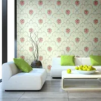 Floral pattern Self adhesive wallpaper for wall decoration(500 x 45 cm)Model-05-thumb3