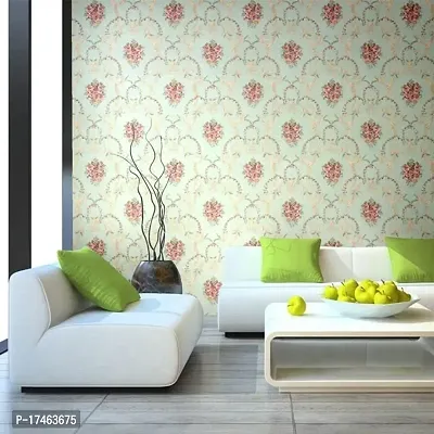 Floral pattern Self adhesive wallpaper for wall decoration(500 x 45 cm)Model-05-thumb4