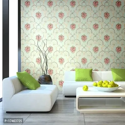 Floral pattern Self adhesive wallpaper for wall decoration(500 x 45 cm)Model-53-thumb4