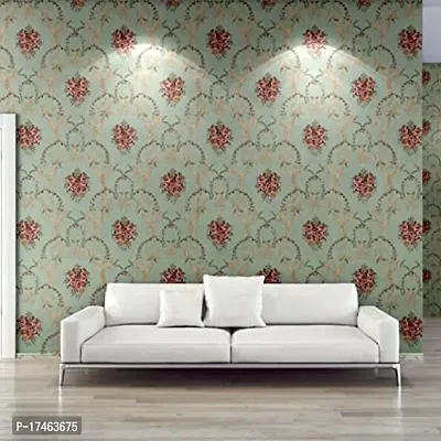 Floral pattern Self adhesive wallpaper for wall decoration(500 x 45 cm)Model-05-thumb5