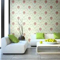 Floral pattern Self adhesive wallpaper for wall decoration(500 x 45 cm)Model-06-thumb3