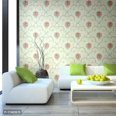 Floral pattern Self adhesive wallpaper for wall decoration(500 x 45 cm)Model-06-thumb4