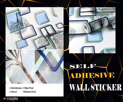 Classic Self Adhesive Sticker Multicolour For Wall Decoration(500 X 45 Cm)(24 Sq Ft)-thumb0