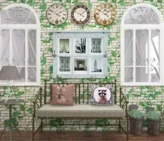 Self adhesive wallpaper sticker brick leaf pattern for wall decorati-thumb1