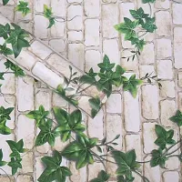 Self adhesive wallpaper sticker brick leaf pattern for wall decorati-thumb3