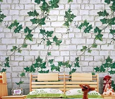 Self adhesive wallpaper sticker brick leaf pattern for wall decorati-thumb3