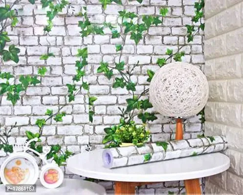 Wall Stickers DIY Decals Wallpaper (45 x 500 cm) 3D Brick Ivy Vine Self Adhesive PVC Vinyl-thumb2