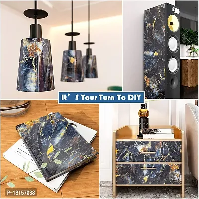 Kitchen cabinets Marble Wallpaper Oil Proof Waterproof Floor Tiles Stickers Waterproof Wall Paper for Home and Kitchen Deacute;cor (200X60 CM)-thumb4