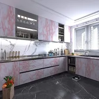 Kitchen Backsplash Wallpaper Peel and Stick Aluminum Foil Contact Paper Self Adhesive Oil-Proof Heat Resistant Wall Sticker for Countertop Drawer Liner Shelf Liner (200X60 CM)-thumb2