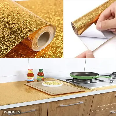 Self Adhesive Wall Stickers Oil-Proof Waterproof Peel  Stick Contact Wallpaper for Kitchen Living Room Office Table Home Decor Furniture Workshop (200X60 CM)