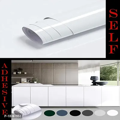 Self Adhesive Wall Stickers Oil-Proof Waterproof Peel  Stick Contact Wallpaper for Kitchen Living Room Office Table Home Decor Furniture Workshop (200X60 CM)-thumb0