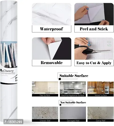 Kitchen Backsplash Wallpaper Peel and Stick Aluminum Foil Contact Paper Self Adhesive Oil-Proof Heat Resistant Wall Sticker for Countertop Drawer Liner Shelf Liner (200X60 CM)-thumb3