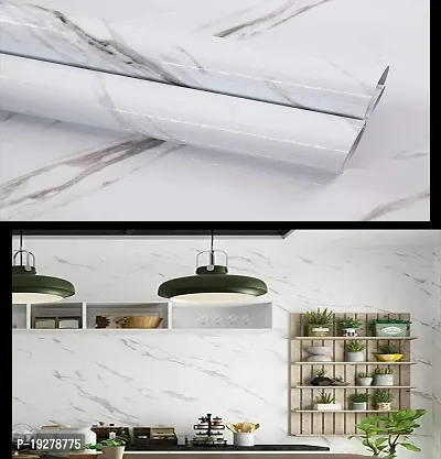 Kitchen Backsplash Wallpaper Peel and Stick Aluminum Foil Contact Paper Self Adhesive Oil-Proof Heat Resistant Wall Sticker for Countertop Drawer Liner Shelf Liner (200X60 CM)-thumb0