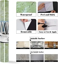 Self Adhesive Wall Stickers Oil-Proof Waterproof Peel  Stick Contact Wallpaper for Kitchen Living Room Office Table Home Decor Furniture Workshop (200X60 CM)-thumb2