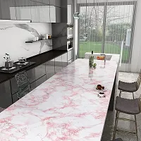 Kitchen cabinets Marble Wallpaper Oil Proof Waterproof Floor Tiles Stickers Waterproof Wall Paper for Home and Kitchen Decor-thumb3