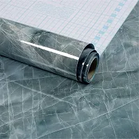 Kitchen cabinets Marble Wallpaper Oil Proof Waterproof Floor Tiles Stickers Waterproof Wall Paper for Home and Kitchen Decor-thumb3