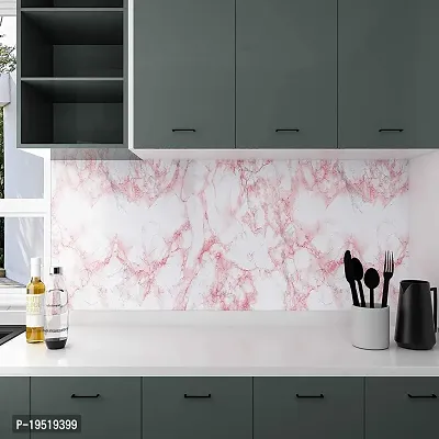 Kitchen cabinets Marble Wallpaper Oil Proof Waterproof Floor Tiles Stickers Waterproof Wall Paper for Home and Kitchen Decor