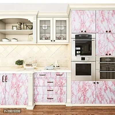 Kitchen cabinets Marble Wallpaper Oil Proof Waterproof Floor Tiles Stickers Waterproof Wall Paper for Home and Kitchen Decor-thumb2