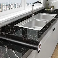 Kitchen cabinets Marble Wallpaper Oil Proof Waterproof Floor Tiles Stickers Waterproof Wall Paper for Home and Kitchen Decor-thumb2