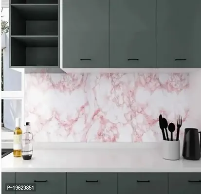 Kitchen cabinets Marble Wallpaper Oil Proof Waterproof Floor Tiles Stickers Waterproof Wall Paper for Home and Kitchen Decor-thumb2