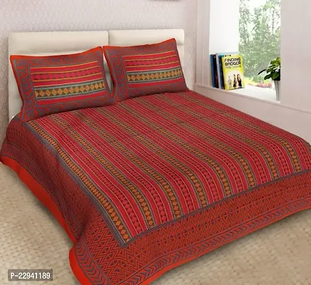 Fancy Cotton Printed Bedsheet with 2 Pillow Covers