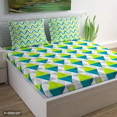 Fancy Cotton Printed Bedsheet with 2 Pillow Covers-thumb0