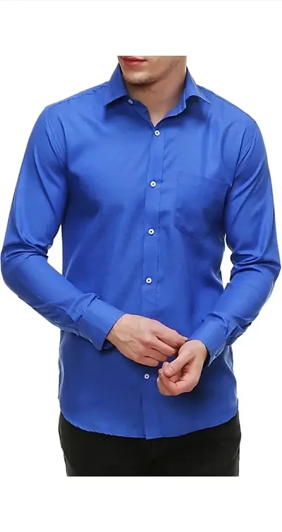 VCOM Designer Slim Fit Casual Full Sleeves Shirt for Men with Amazing Fitting Colors. (M, Green)