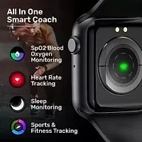 i8 Pro Max Touch Screen Bluetooth Smartwatch with Activity Tracker Compatible with All 3G/4G/5G Android  iOS Smartphones - Black-thumb2