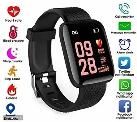 DARFIT ID-116 X Plus Smartwatch Wireless Fitness Smart Band for Men, Women  Kids (Black Strap, Size : Free) | Moveonshop | call notification | Heart Rate sensor etc features-thumb0