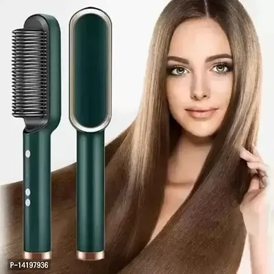 Hair Straightener Tourmaline Ceramic Hair Curler Brush Hair Combh-thumb0