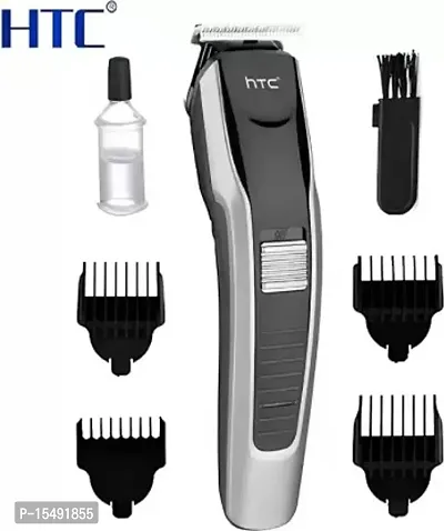 HTC AT-538 Professional Rechargeable Hair Clipper and Trimmer for Men  Women Fully Waterproof Trimmer 45 min Runtime 4 Length Settings