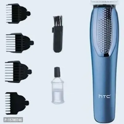 Htc 1210 Beard Trimmer for Men And Hair Trimmer for Men Trimmer 45 min Runtime 4 Length Settings  (Blue)-thumb0
