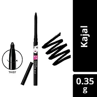 ELLE 18 Eye Drama Kajal, Super Black, Smudgeproof  Waterproof, 0.35 G, Matte Finish PACK OF 2-thumb1