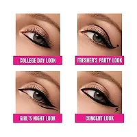 ELLE 18 Eye Drama Kajal, Super Black, Smudgeproof  Waterproof, 0.35 G, Matte Finish PACK OF 2-thumb2