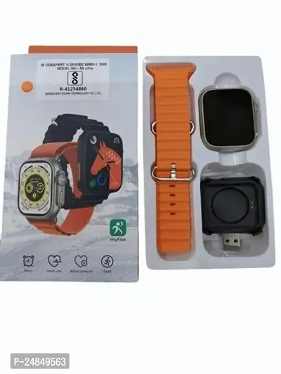 S8 ultra 1.99Premium Series8 Titanium Design Smartwatch  (Orange Alpine Strap, 1.99)