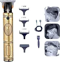 Golden Professional Original Vintage T9 Hair Trimmer For Men, Trimmer 120 min Runtime 4 Length Settings  (Gold)-thumb1