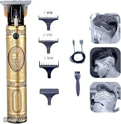Golden Professional Original Vintage T9 Hair Trimmer For Men, Trimmer 120 min Runtime 4 Length Settings  (Gold)-thumb2