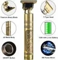 Golden Professional Original Vintage T9 Hair Trimmer For Men, Trimmer 120 min Runtime 4 Length Settings  (Gold)-thumb2