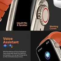 T800 Ultra  Orange Smartwatch New Themes BT Calling Smartwatch  (Orange Strap, Free Size)-thumb1