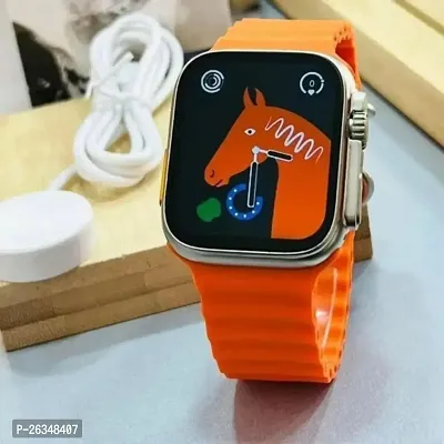 T800 Ultra smartwatch with 1.9 inches LED Display (Orange)-thumb0
