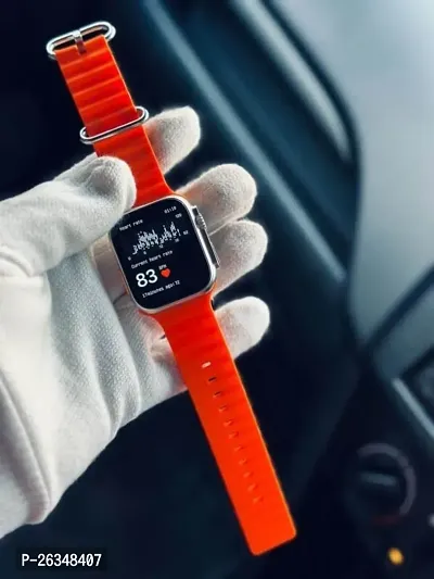 T800 Ultra smartwatch with 1.9 inches LED Display (Orange)-thumb3